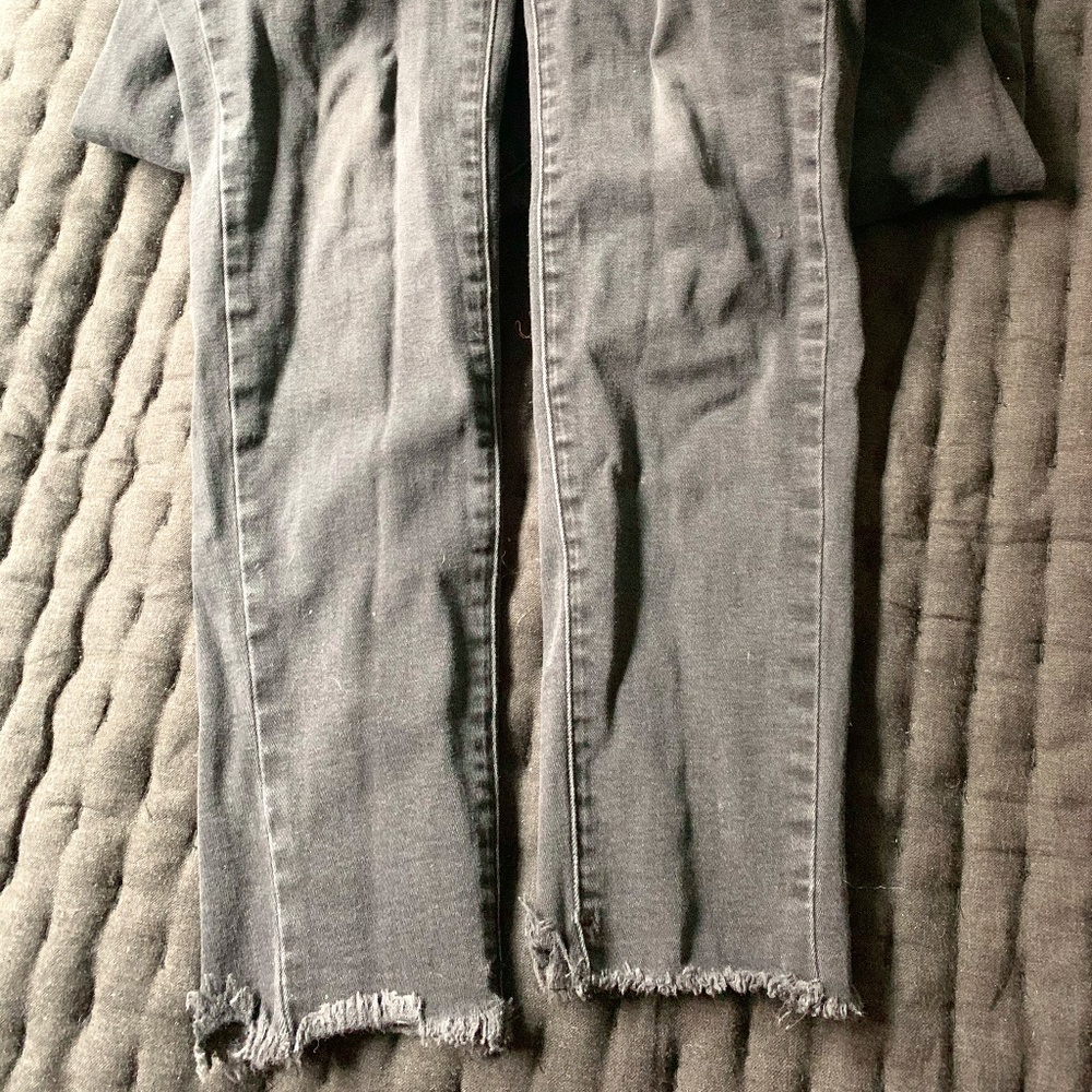 Faded Black Denim Jeans